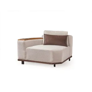 Beiges Modulsofa Designer Ecksofas Wohnzimmer  Polster Couchen - Beige
