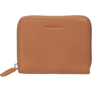 Marc O'Polo Leder Geldbörse Carla Zip Around Wallet Classic Cognac braun - Braun