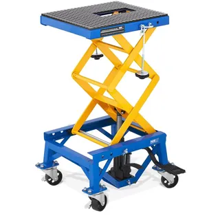 MSW Hebebühne Stahl 35 - 87 cm blau