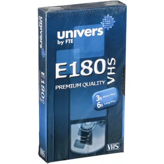 Univers by FTE Maximal Videokassette E180, schwarz