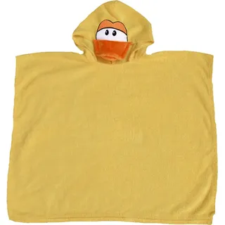 Nici Badeponcho Ente für Kinder – weicher Kapuzenponcho aus Baumwolle (gelb) - Gelb