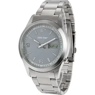 ZEIT-BAR Funk-Armbanduhr Herren, mit Datums- und Wochentaganzeige