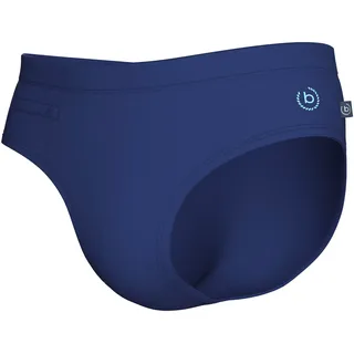 bugatti Badeshorts Kordelzug mit Logoschriftzug, blau, gemustert