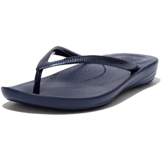 FitFlop Women's iQushion Ergonomic Flip Flops - Lightweight & Comfortable with Natural Arch Support - Midnight Navy - 9 UK