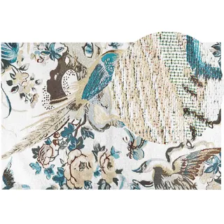 Beliani Kurzflor-Teppich Ariha 300/200 cm , Textil , Floral , Rechteckig , 200x300 cm , Teppiche und Böden, Teppiche, Orientteppiche