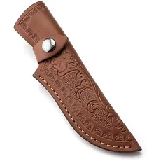 KINMIAO Messer Scheide Leder Messer Taschen für Kochmesser Jagdmesser Küchenmesserhalter (Braun)