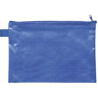 Veloflex 2705050 - Reißverschlusstasche DIN A5, blau, aus gewebeverstärktem EVA-Material, 1 Dokumententasche