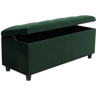 Home Affaire COUCH Bettbank »Abgesteppt«, Mit Stauraum, auch als Garderobenbank geeignet, Polsterbank grün