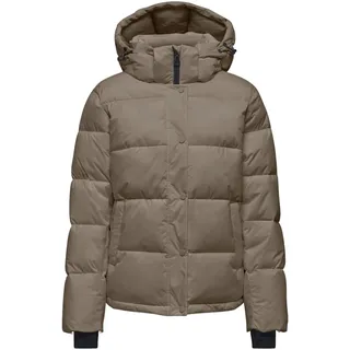 ONLY Damen ONLANN Premium Puffer JKT Regular OTW Steppjacke, Braun, S