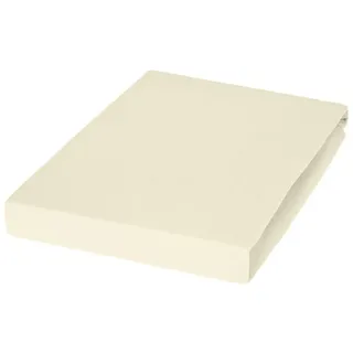 JANINE Topper-Spannbettlaken Jersey-Elasthan 90 x 200 - 100 x 220 cm beige