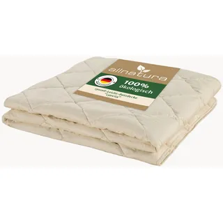 allnatura Lyovita Lyocell ultraleichte Sommerdecke 135x200 cm – atmungsaktive Bettdecke für warme Nächte – Feuchtigkeitsregulierende Steppdecke 100% Lyocell/Tencel – Allergikerfreundlich & waschbar