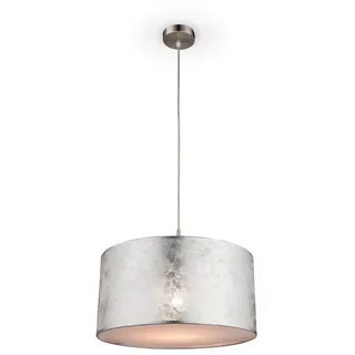 bmf-versand Hängeleuchte mit LED Pendelleuchte Esszimmer Hängelampe inkl. Pflegetuch - silber