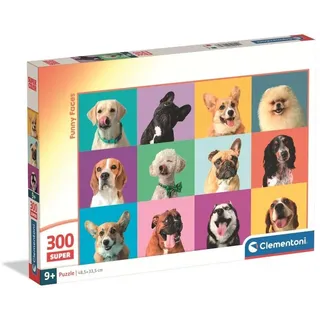 CLEMENTONI Puzzle Funny Faces 300 Stücke für Kindern 9-12 Jahre