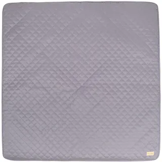 roba Krabbeldecke "roba Style" - 100 x 100 cm - Spieldecke gesteppt für Babys & Kleinkinder - Pflegeleichtes & schmutzabweisendes Material - Anthrazit