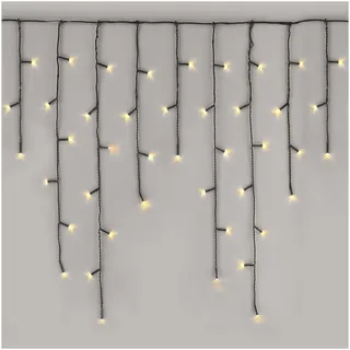 EMOS LED-Weihnachtskette Eiszapfen, 10 m, innen und außen, warmweiß,