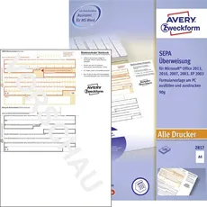 Bild Avery Zweckform Bankformulare