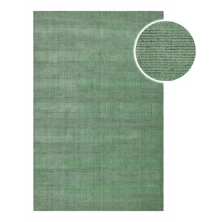 WECON HOME "Seattle", rechteckig 11 mm Höhe Kurzflorteppich, handgewebt, TENCEL & Schurwolle, Streifen, Wohnzimmer,