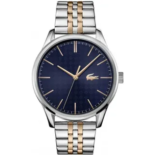 Lacoste Analog Quarzuhr für Herren Kollektion Vienna mit Zweifarbiges Edelstahlarmband - 2011048