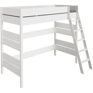 Paidi Hochbett TIAGO 90 x 200 cm Buche massiv weiß kreideweiß