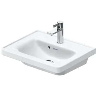 Duravit D-Neo Handwaschbecken 500 x 150 x 400 mm, mit Überlauf seitlich, 1 Hahnloch mittig, weiß