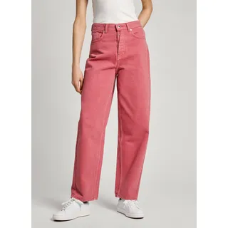 Pepe Jeans High-waist-Jeans »BARREL JEANS UHW«, mit weitem Bein aus Baumwolldenim, rot