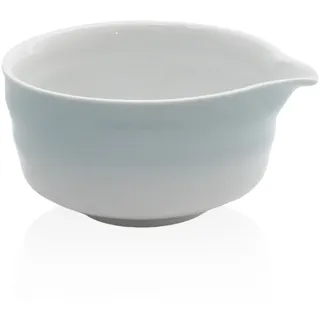 Rieoany Matcha Schale 500 Ml Matcha Schale Mit AusgießEr Keramik Sicherheitsverpackung Bowl Zum Servieren Von SoßEn, Suppen Oder Tee, Blauer Farbverlauf