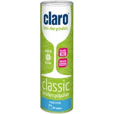 claro Geschirrspülpulver Classic 900g - Praktisch Verpackt mit Dosieröffnung ohne Verschütten in die Spülmaschine einfüllen