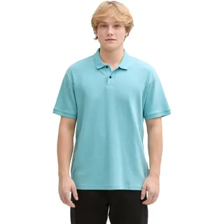 TOM TAILOR Denim Poloshirt, im Relaxed Fit, blau