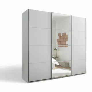Stella Trading Schwebetürenschrank CARANO 215 x 204 x 63 cm Weiß