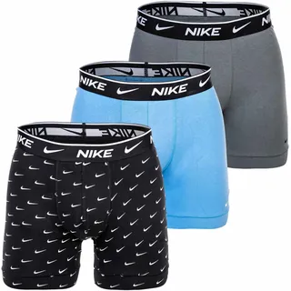 Nike Herren Boxershorts in 3er Pack - Boxer Brief, Farbe:Mehrfarbig, Textil:M