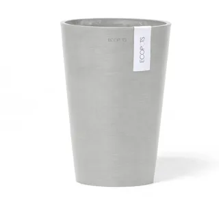 Ecopots Vase Pisa Weißgrau 21 cm x 30 cm