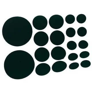 Bulk Hardware bh05283 selbstklebend Boden Möbel Schutz Filz Pads verschiedene Größen (20 pro Blatt) grün Filz, Set 10 Stück