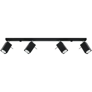 Deckenleuchte MERIDA 4L schwarz 4xGU10 10W Stahl 16x6x80cm Sollux Lighting - Schwarz