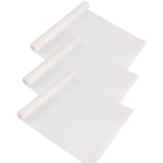 Regale Rutschfeste, 3pcs Antibakterielle Matten, DIY Schrank Matte, Antibakterielle Matten transparent, Kühlschrank Pad, Kühlschrank Pad, Wird zum Essen, Tasse, Kühlschrank, Transparent Verwendet