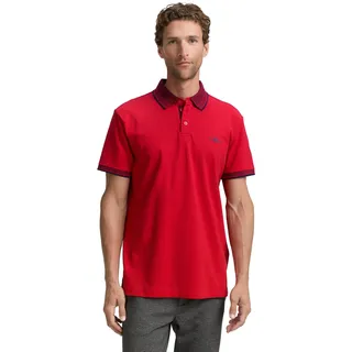 Tom Tailor Piqué Poloshirt mit Stretch, Navy Grey Mint Twotone, XXL