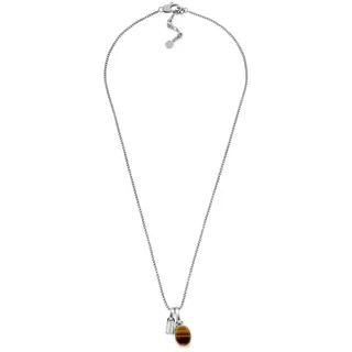 Fossil Halskette Herren Silber Edelstahl