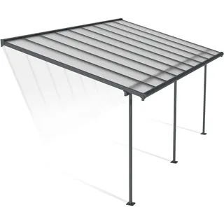 CANOPIA Terrassenüberdachung Sierra 555 x 299 cm grau