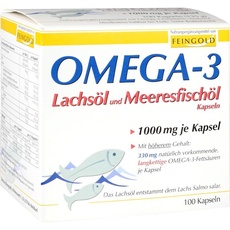 Bild Omega-3 Lachsöl und Meeresfischöl Kapseln 100 St.