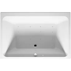 RIHO Castello Rechteck-Badewanne, mit Air-System, 2-Sitzer, 180x120x51cm, 335 Liter, weiß, B0640, Ausführung: Version links