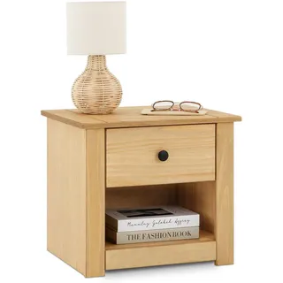 Idimex Nachttisch Cancun braun , Braun , Holz , Kiefer , Vintage , 46x40x40 cm , Schlafzimmer, Nachtkästchen