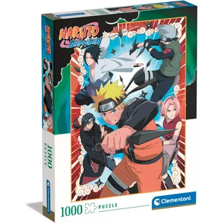 CLEMENTONI Naruto Puzzle 1000 Teile Erwachsene - Anime Puzzle Erwachsene in 70 x 50 cm - Puzzle Erwachsene anspruchsvoll von Clementoni 39833