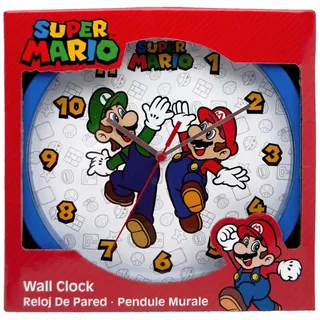 Kids Licensing Kids Euroswan Super Mario Wanduhr, 25 cm