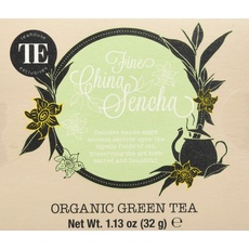 TE - Teahouse Exclusives Organic Tea Fine China Sencha 16 Beutel, 2er Pack (2 x 32 g)