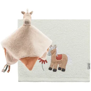 Sterntaler Babygeschenkset , Ecru , Textil , 2-teilig , Pferd , 24x5x20 cm , female , Pflegen, Babypflegeprodukte