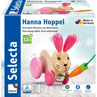 Selecta Hanna Hoppel Nachzieh-Hase Rosa