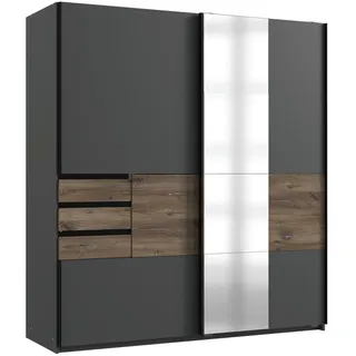 WIMEX Schwebetürenschrank Bamberg 180 x 198 x 65 cm Grau