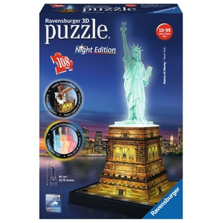 Ravensburger 3D Freiheitsstatue bei Nacht