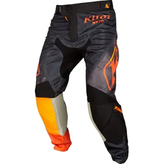 Klim Xc Lite, Textilhose - Schwarz/Orange/Grau - 30