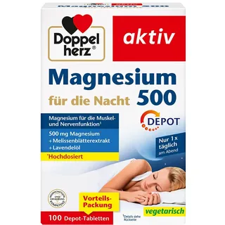 Doppelherz Magnesium 500 für die Nacht Tabletten 100 St.