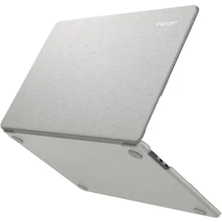 SPIGEN Urban Fit Hülle für MacBook Air 13 Zoll | Hard Shell mit Premium-Stricktextur, Minimalem Design für M5/M4/M3/M2 A2681 (2026/25/24/22) - Heather Gray